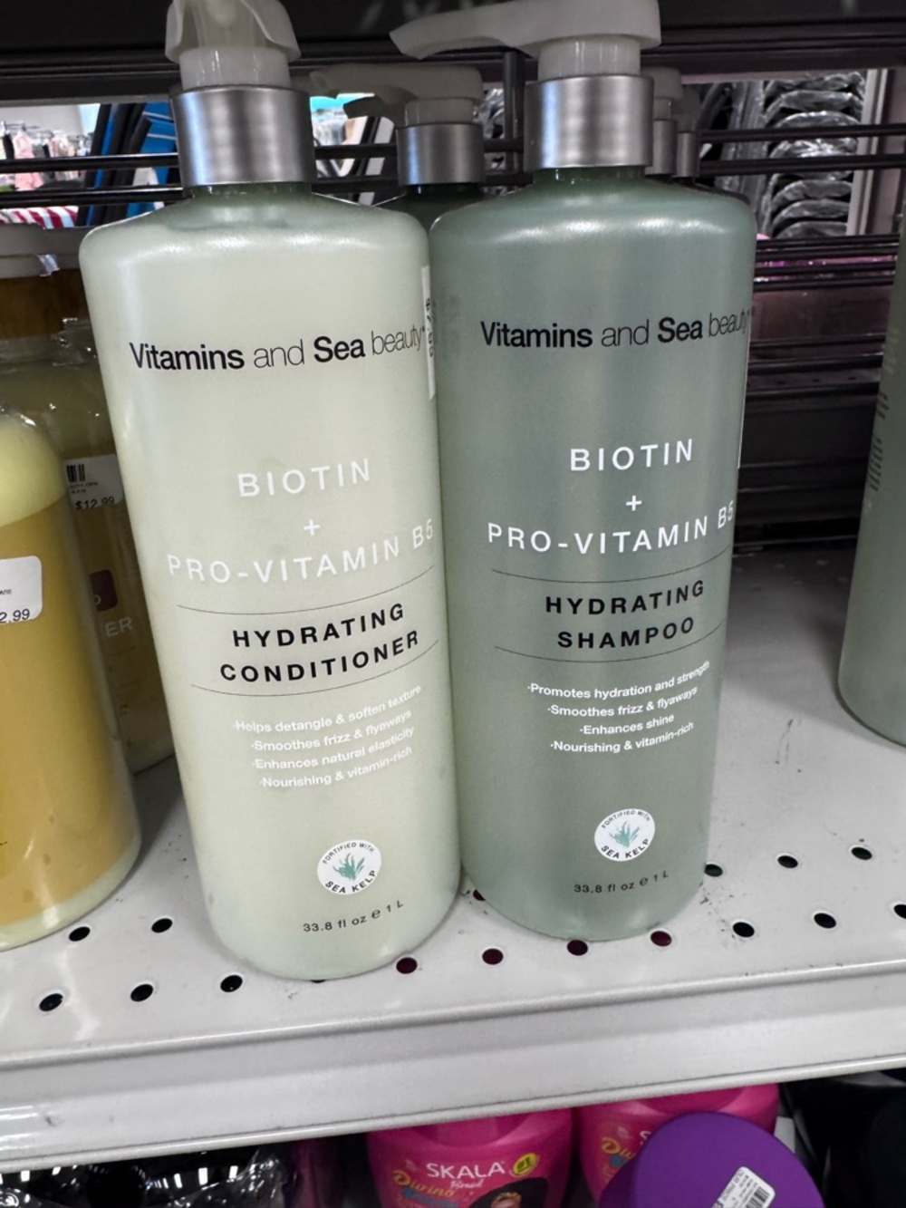 Vitamins and sea beauty Hydrating shampoo and Conditioner – biotin and vitamin B